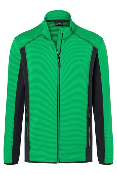 Obrázky: STRETCH FLEECE JACKET 200 zeleno-antracitová M, Obrázok 3