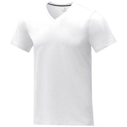 Obrázky: Pánske tričko Somoto ELEVATE do V biele XXXL