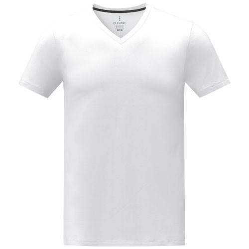 Obrázky: Pánske tričko Somoto ELEVATE do V biele XS, Obrázok 4