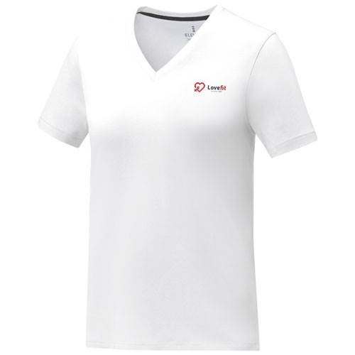 Obrázky: Dámske tričko Somoto ELEVATE do V biele S, Obrázok 10