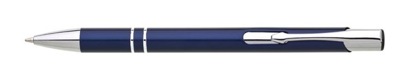 Obrázky: Matné hliníkové guličkové pero LARA, mámor.modrá, Obrázok 3