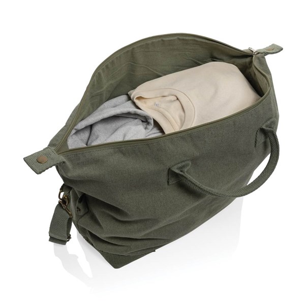 Obrázky: Víkendová taška Kezar z recykl. bavlny, zelená, Obrázok 2