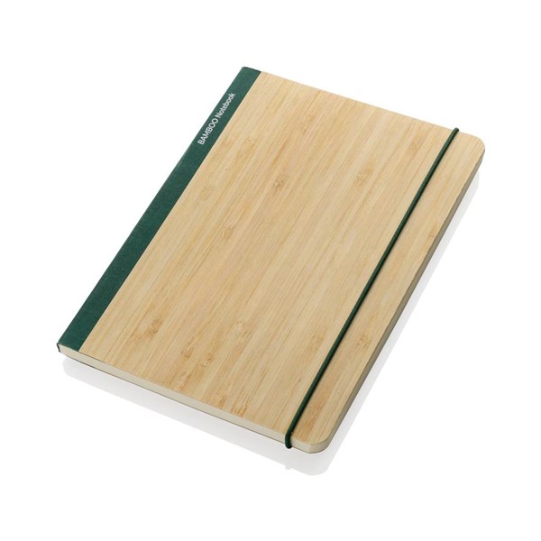 Obrázky: Zelený zápisník Scribe A5 s mäkkým bambus. obalom, Obrázok 2