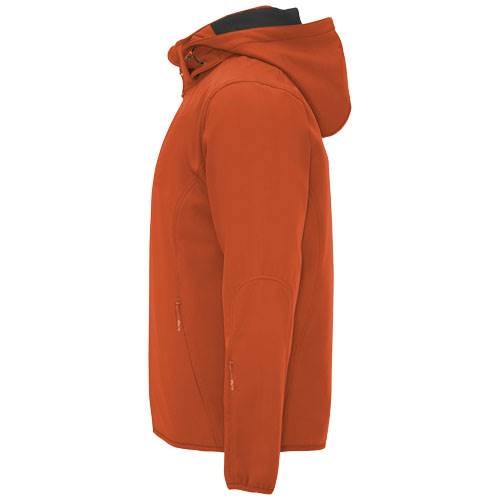 Obrázky: Oranžová unisex softshellová bunda Siberia L, Obrázok 7