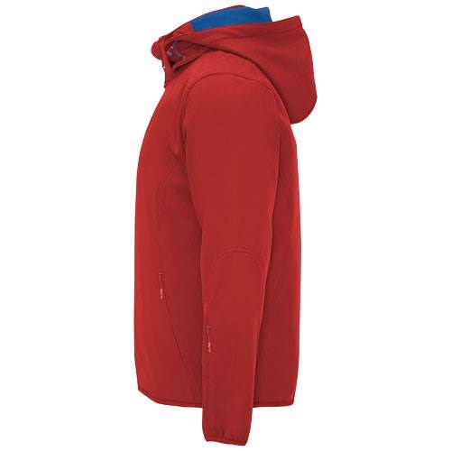 Obrázky: Červená unisex softshellová bunda Siberia XS, Obrázok 7