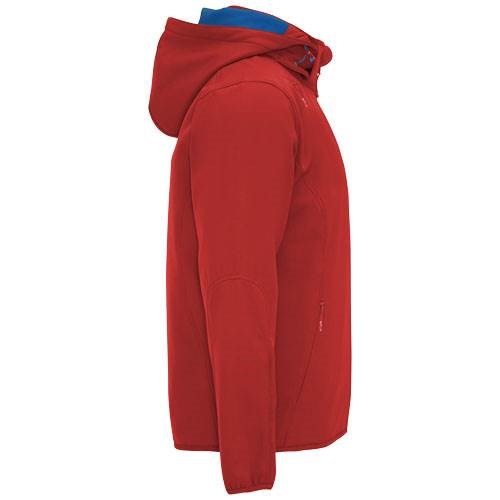 Obrázky: Červená unisex softshellová bunda Siberia XS, Obrázok 8