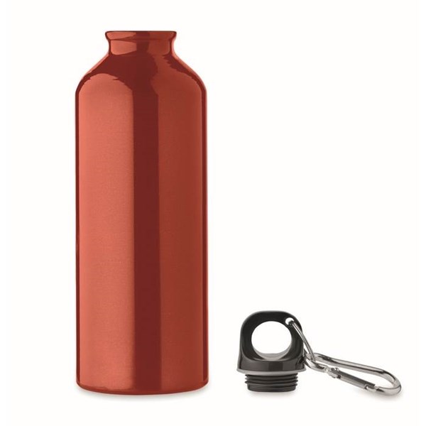Obrázky: Červená fľaša 500 ml z recyklovanej ho hliníka, Obrázok 2