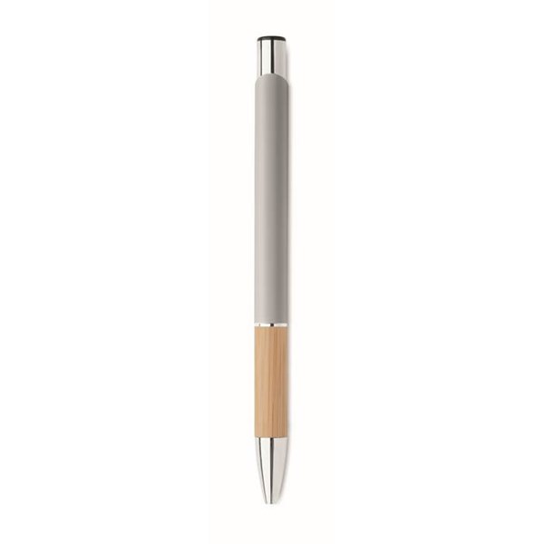Obrázky: Hliníkové pero s bambusovým úchopom, striebor. MN, Obrázok 6