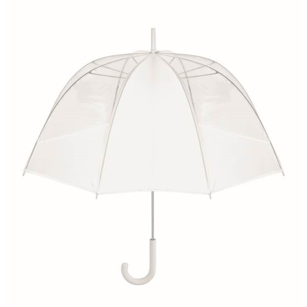 Obrázky: Priehľadný mechanický dáždnik s bielym panelom, Obrázok 6