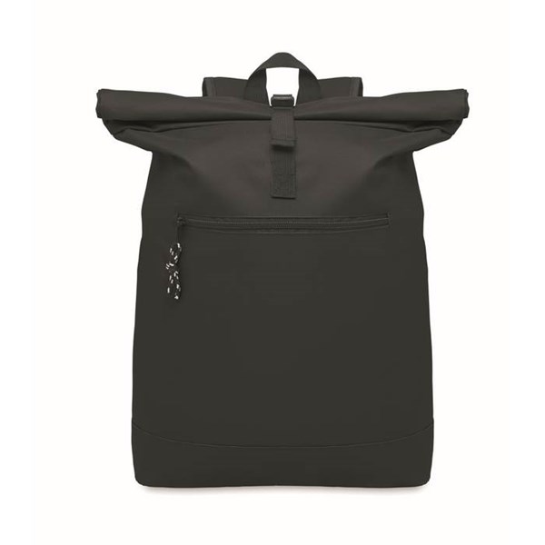 Obrázky: Čierny polyest. rolovací ruksak na notebook