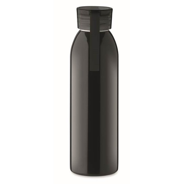 Obrázky: Čierna jednostenná nerezová fľaša 650 ml, Obrázok 5