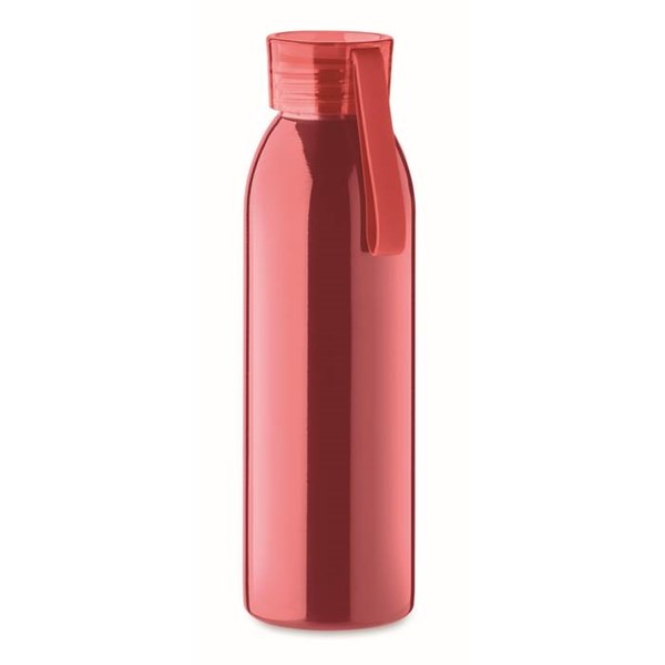 Obrázky: Červená jednostenná nerezová fľaša 650 ml