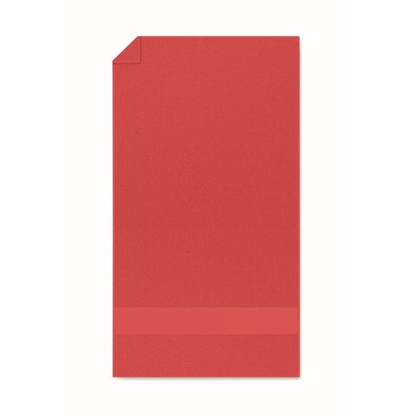 Obrázky: Červený uterák z bio bavlny 50x30 cm 360g/m2, Obrázok 2