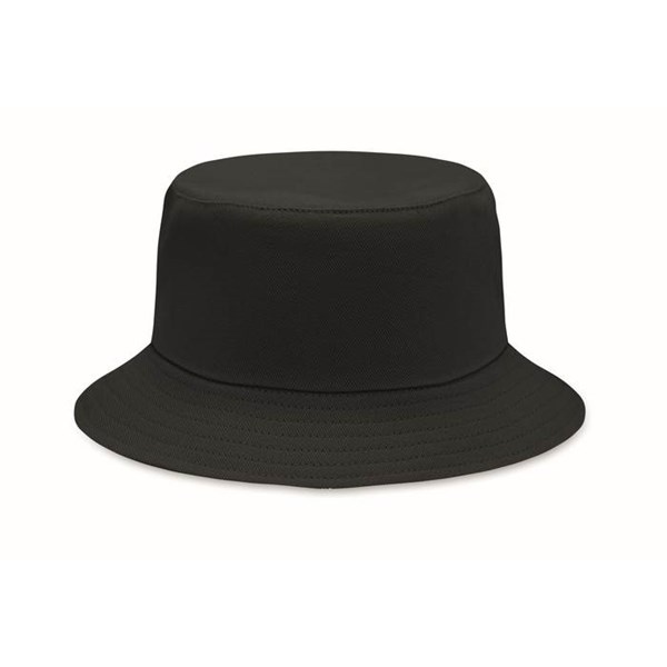 Obrázky: Čierny klobúčik z brúsenej bavlny 260g
