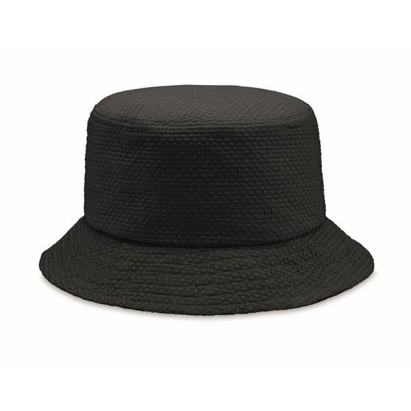 Obrázky: Čierny papierový slamený klobúčik