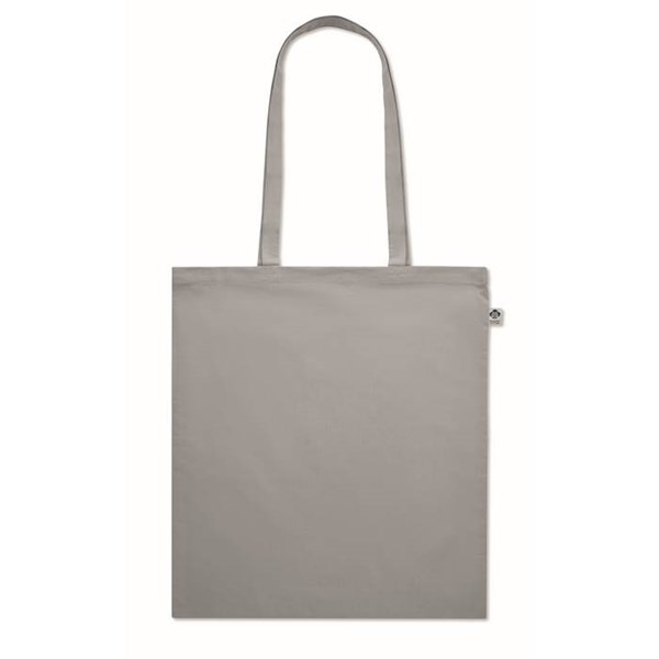 Obrázky: Nákupná taška z bio bavlny, 180g, stredná šedá, Obrázok 2