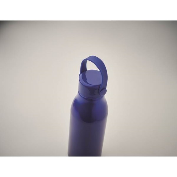 Obrázky: Hliníková fľaša 650 ml modrá,silikón.pútko, Obrázok 3