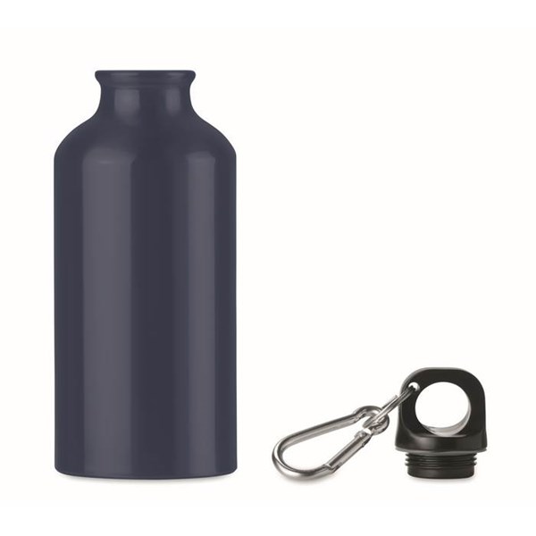 Obrázky: Hliníková fľaša 400 ml, tmavá nám. modrá, Obrázok 2