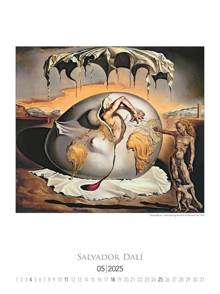 Obrázky: SALVADOR DALÍ, nástenný kalendár 420x560 mm, Obrázok 6