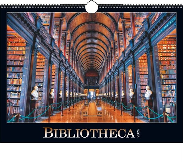 Obrázky: BIBLIOTHECA, nástenný kalendár 560x420 mm, špirála