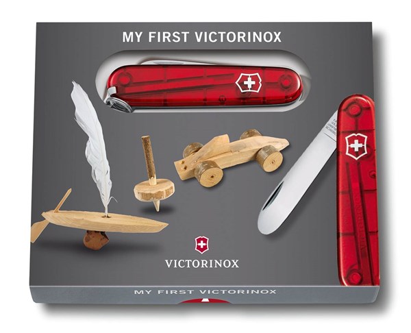 Obrázky: Môj prvý VICTORINOX,vreckový nôž transpar.červený, Obrázok 3