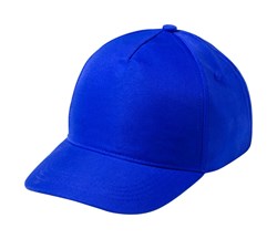 Obrázky: Detská modrá päťpanelová PES čiapka