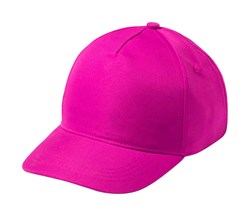 Obrázky: Detská ružová päťpanelová PES čiapka