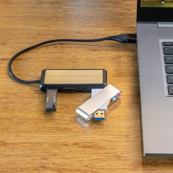 Obrázky: USB rozbočovač duálny vstup Link, RCS plast/bambus, Obrázok 6