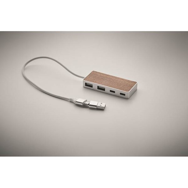 Obrázky: USB hub/ rozbočovač 4 porty, dĺžka kábla 27,5 cm, Obrázok 4