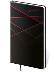 Obrázky: COLOR 2026, vreckový diár čierno-červený