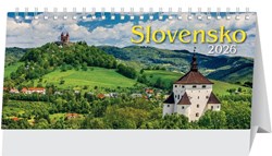 Obrázky: SLOVENSKO II.,stolový riadkový kalendár 297x138 mm