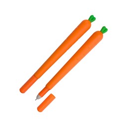 Obrázky: Oranžové gélové pero v tvare mrkvy