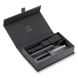 Obrázky: KP PARKER 51 Black CT + čierne kožené puzdro