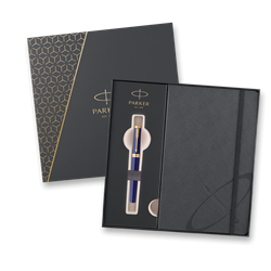 Obrázky: RB PARKER Ingenuity Dark Blue GT + šedý zápisník